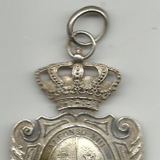 Medallas históricas: MEDALLA MAGISTERIO PRIMERA ENSEÑANZA - ALFONSO XIII - MINISTERIO DE FOMENTO - PLATA. Lote 42594164