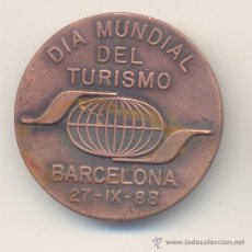 Medallas históricas: BOL- 1988 BONITA MEDALLA DIA MUNDIAL DEL TURISMO BARCELONA COMISIÓN ORGANIZADORA DIÁMETRO: 40 MM.. Lote 48535711