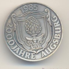 Medallas históricas: BOL- MUY BONITA MEDALLA TIPO ROSCADA DOS PARTES CON PAPEL EN EL INTERIOR 1985 2000 AÑOS DE AUSBURGO. Lote 48536502