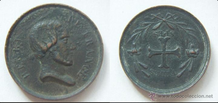 Medallas históricas: HENRI V, conde de Chambord (1820-1883). Bronze. 20 mm - Foto 1 - 50376963