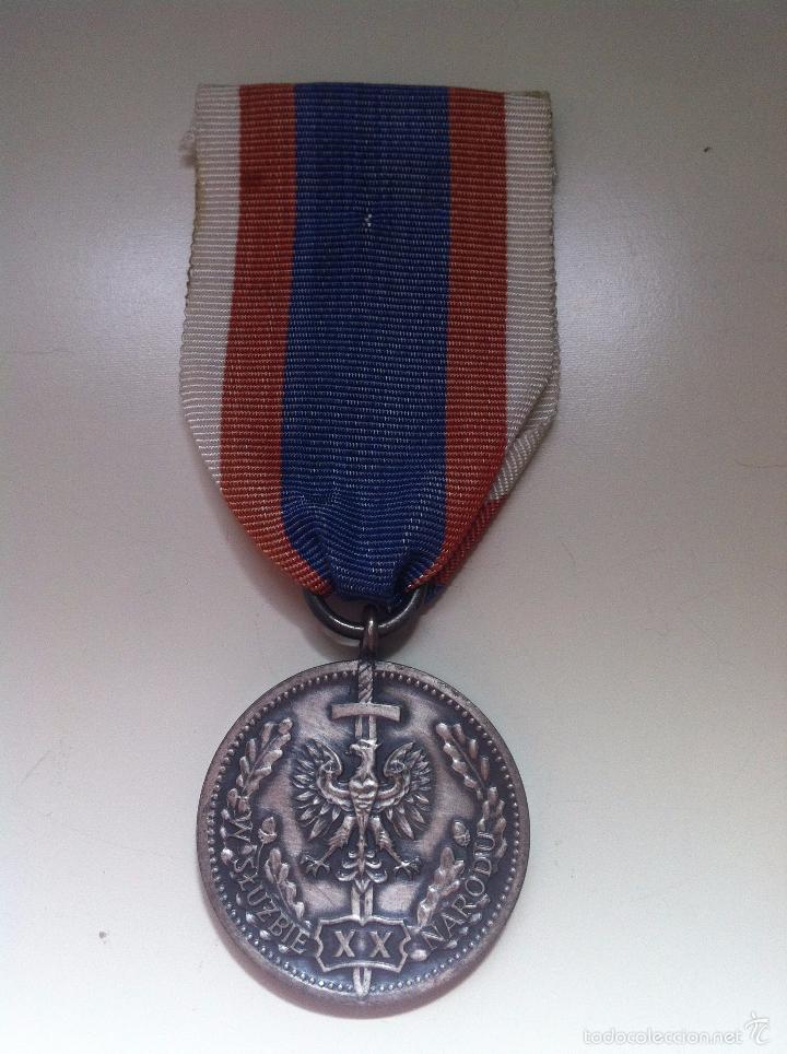 Medallas hist&oacute;ricas: Polonia &ndash; Medalla 20 A&ntilde;os al Servicio de la Naci&oacute;n (XX) &Eacute;poca Comunista PRL