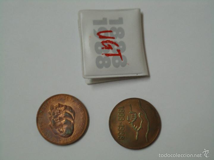 Medaglie storiche: 2 MEDALLAS DEL CENTENARIO DE U.G.T. 1888 - 1988