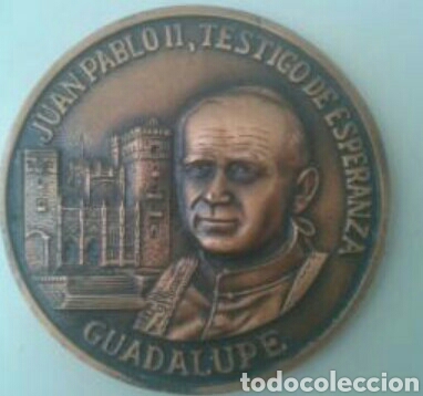 Medalhas hist&oacute;ricas: Gran medalla El Papa en Guadalupe 1982