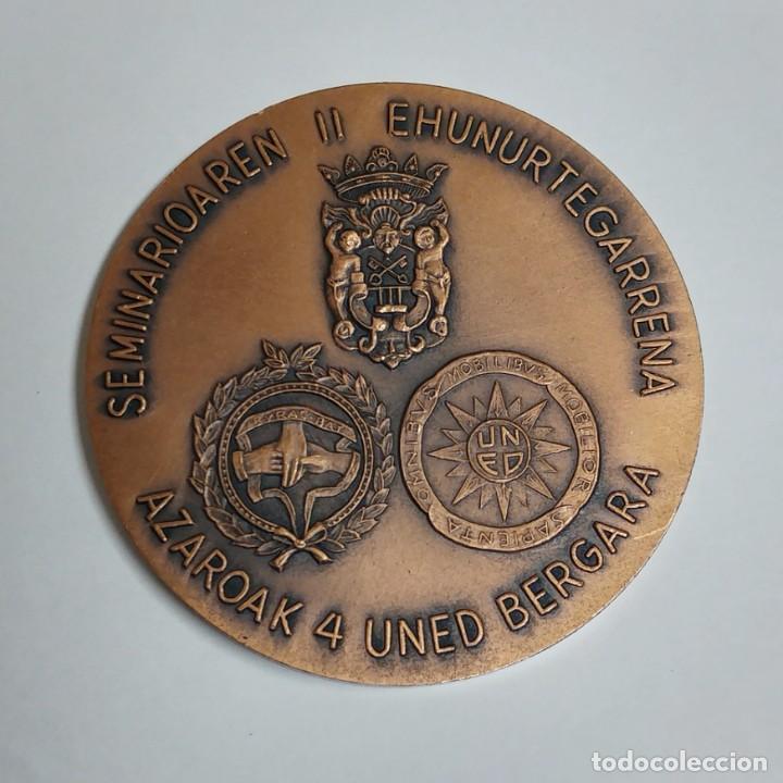 Medallas históricas: MEDALLA DE COBRE. II CENTENARIO SEMINARIO BERGARA (GUIPUZCOA). 1976 - Foto 2 - 296763418