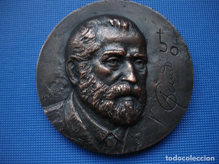 Medallas hist&oacute;ricas: ANTONI GAUDI GRAN MEDALLON BRONCE 400 GRAMOS-- 10,5 CM