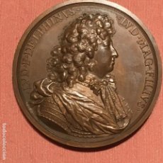 Medallas históricas: MEDALLA DE LUIS XIV EL GRAN DELFÍN Y MARÍA ANA LA DELFINA (FRANCIA 1679) POR MICHEL MOLART, AÑOS1970