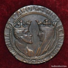 Medallas históricas: MEDALLA - PRIMEROS REYES DE TODAS LAS ESPAÑAS-JUANA Y CARLOS 1516-1555.. Lote 149898442