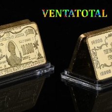Medallas históricas: ESTADOS UNIDOS LINGOTE 10.000 DOLARES ORO 24 KILATES 41 GRAMOS ( MORGAN CHASE )Nº6. Lote 151461550