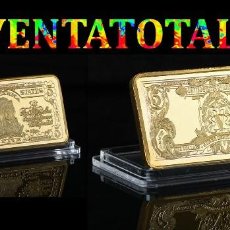 Medallas históricas: ESTADOS UNIDOS LINGOTE 5 DOLARES ORO DE 24 KILATES 43 GR ( GRAN JEFE INDIO AMERICANO ) Nº3