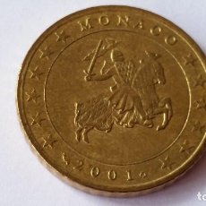 Medallas históricas: MONACO - MONEDA - 50 CENTIMOS DE EURO 2001 SC UNC ( P230 )