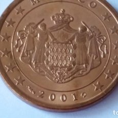 Medallas históricas: MONACO - MONEDA - 5 CENTIMOS DE EURO 2001 SC UNC ( P231 )