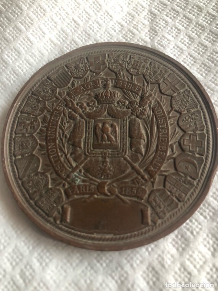 Medallas históricas: Magnifica medalla feria de muestras leeds 1875 - Foto 2 - 171011210