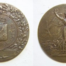 Medallas históricas: MEDALLA DE BRONCE EXPOSITION DE CANNES 45 MM. Lote 175496325