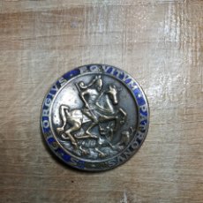 Medallas históricas: CHAPA DE BRONCE ESMALTADA DE SAN JORGE. Lote 177515824