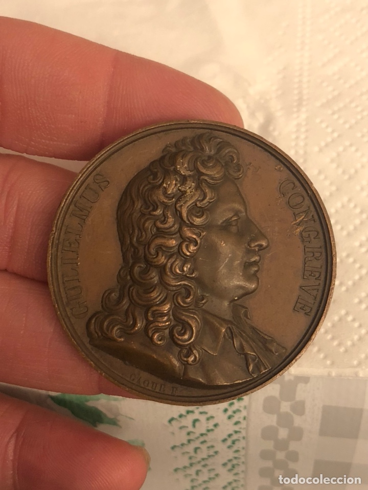 Historische Medaillen: Magnifica medalla antigua francesa a clasificar