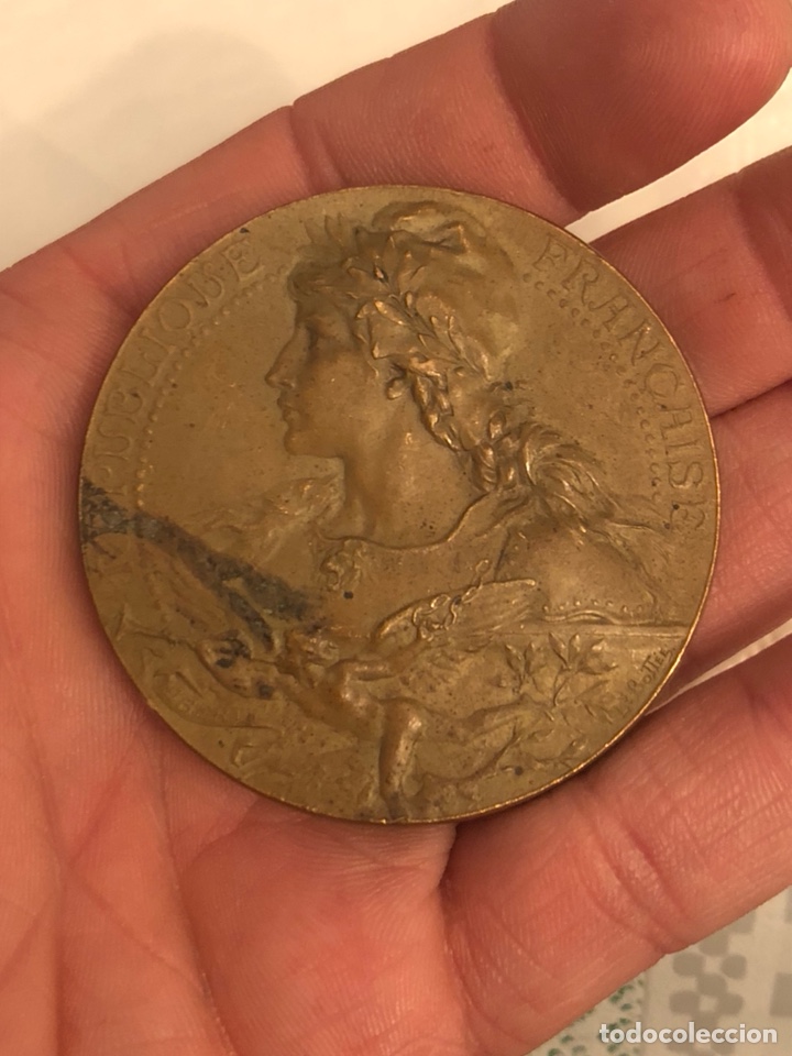 Historische Medaillen: Magnifica medalla antigua francesa a clasificar