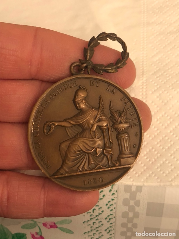 Historische Medaillen: Magnifica medalla antigua francesa a clasificar