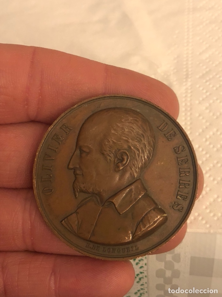 Historische Medaillen: Magnifica medalla antigua francesa a clasificar