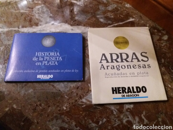Medallas hist&oacute;ricas: Fichas heraldo arras y peseta - Foto 1