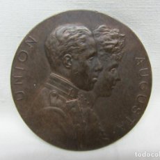 Medallas históricas: MEDALLA UNION AUGUSTA - ALFONSO XIII Y VICTORIA EUGENIA DE BATTENBERG MADRID 31 DE MAYO 1906. Lote 208815595