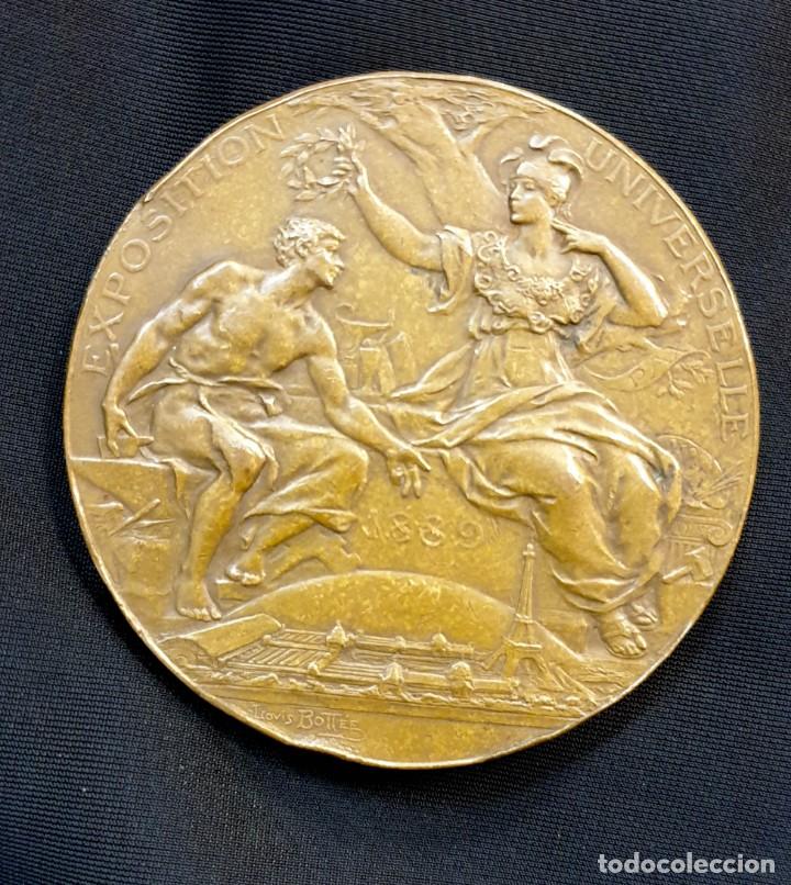 M&eacute;dailles historiques: Medalla exposition universelle republique francaise 1889 Louis bottee