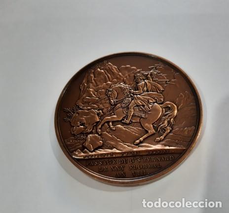 M&eacute;dailles historiques: MEDALLA DE NAPOLE&Oacute;N - BATALLA DE MARENGO, PASO DE ST. BERNARD (1800)