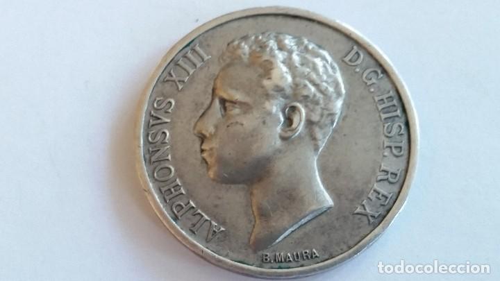 M&eacute;dailles historiques: MEDALLA-.ALFONSO XIII 1902 JURA MILITAR- PLATA ( K080 )