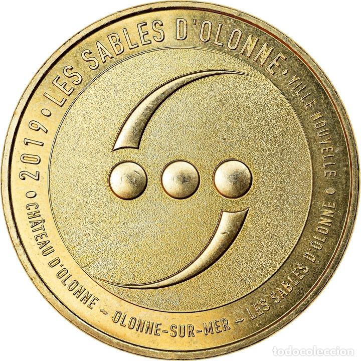 Medallas hist&oacute;ricas: [#910686] Francia, Token, Les Sables d'Olonne - Ville nouvelle, 2019, MDP, SC, Aluminio y