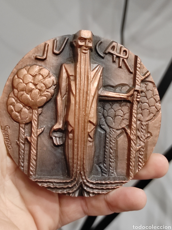 Historische Medaillen: R&Iacute;O J&Uacute;CAR. ALTO RELIEVE. COBRE. F.N.M.T. 1987. SOMOZA. 8,5CM, MEDALLA / MEDALL&Oacute;N