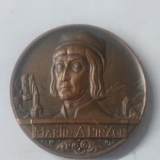 Medallas históricas: MEDALLA MARTIN A. PINZON PALOS DE MOGUER 1492. Lote 347286183