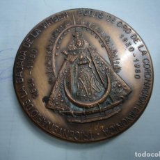 Medallas históricas: 1980 TRICENTENARIO DE LA BAJADA DE LA VIRGEN STA. CRUZ DE LA PALMA MIDE 6 CM. DE DIÁMETRO