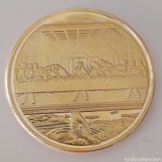 Medallas históricas: FANTÁSTICA MONEDA DE ORO DE LA ÚLTIMA CENA. REFERENCIA S2 M. Lote 313513853