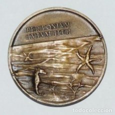 Medallas históricas: MEDALLA. COMPAÑÍA TELEFÓNICA NACIONAL DE ESPAÑA. 1968. PER PONTUM TUTUM ITER. MIDE 4 CMS.. Lote 271040448