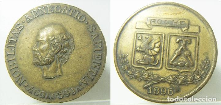 M&eacute;dailles historiques: MEDALLA. NOBILITAS &middot; ABNEGATIO &middot; SAPIENTIA. ROCHE. 1896 mide 4 cm