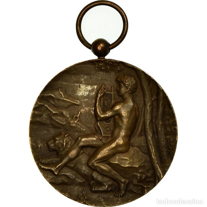 Medallas hist&oacute;ricas: [#713429] Francia, medalla, Art Nouveau, Concours Musical, Le Journal, 1906, MBC+, Bronce