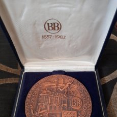 Medallas históricas: GRAN MEDALLON CXXV ANIVERSARIO DEL BANCO BILBAO. Lote 284731143