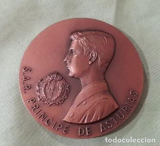 Medallas históricas: Antigua medalla Princípe de Asturias, LVIII crucero de instrucción. 1987. 80 Gramos. 5 ctm diametro - Foto 1 - 286451203