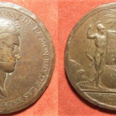 Medallas históricas: MEDALLA DE BRONCE DE LA CONSTITUCIÓN ESPAÑOLA FERNANDO VII. CADIZ 1812. Lote 289723773
