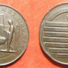 Medallas históricas: MISERERE MEI DOMINE MEDALLA DEDICADA A LA MUERTE EDUARDO PARDO MONTENEGRO DIPUTADO TRABADA LUGO. Lote 289726408