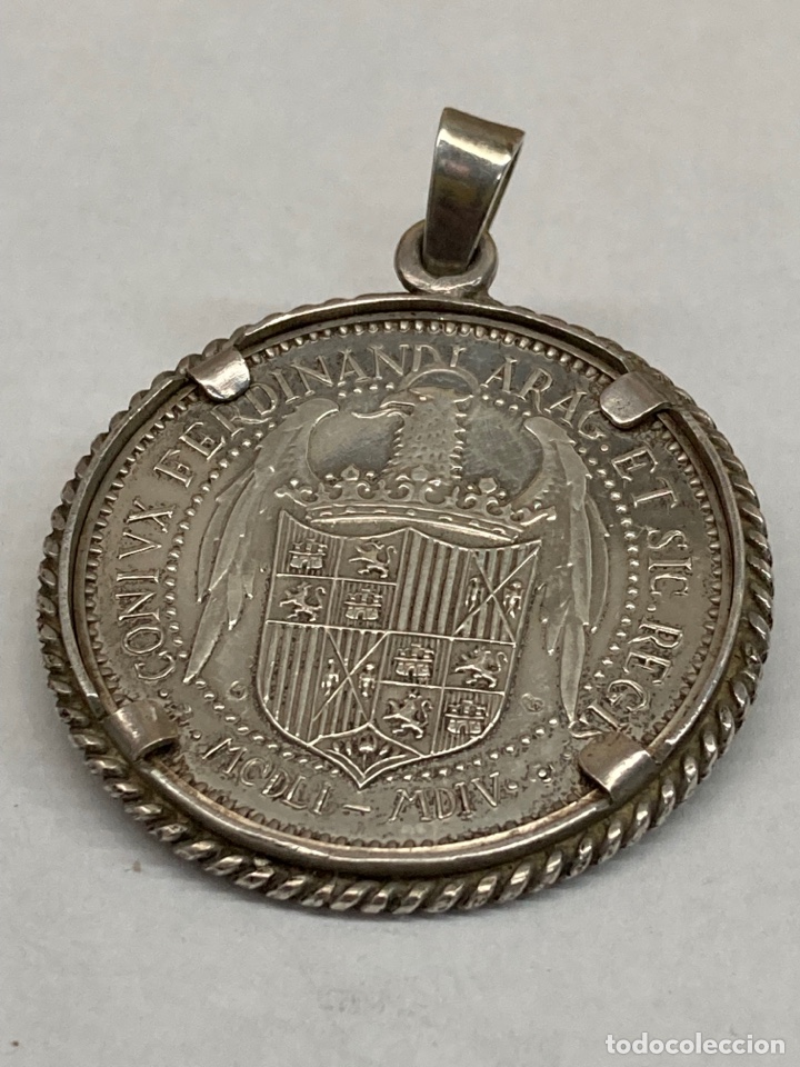 Medalhas hist&oacute;ricas: Colgante de plata con medalla conmemorativa