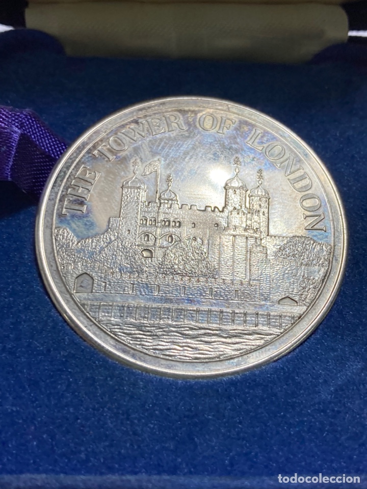 Historical Medals: MEDALLA THE TOWER OF LONDON. SOLID NICKEL SILVER. EN SU ESTUCHE ORIGINAL. 1979
