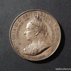 Medallas históricas: MEDALLA ANIVERSARIO REINA VICTORIA INGLATERRA 1837-1897.. Lote 300329748