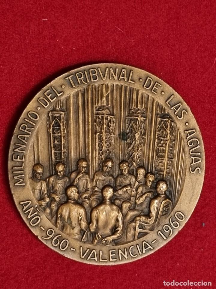 Medallas históricas: MEDALLA MILENARIO DEL TRIBUNAL DE LAS AGUAS VALENCIA 960-1960 - Foto 2 - 302240408