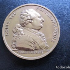 Medallas históricas: MEDALLA DE LUIS XVI EN BRONCE 1780. Lote 303404483