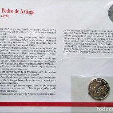 Medallas históricas: MONEDA MEDALLA PLATA DE LEY PERSONAJES ILUSTRES DE EXTREMADURA FRAY PEDRO DE AZUAGA (AZUAGA). Lote 306444833