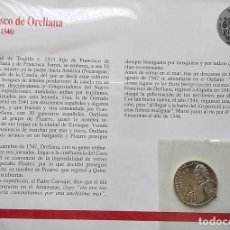 Medallas históricas: MONEDA MEDALLA PLATA DE LEY PERSONAJES ILUSTRES DE EXTREMADURA FRANCISCO DE ORELLANA (TRUJILLO). Lote 306445283