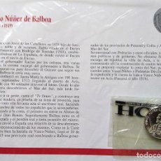 Medallas históricas: MEDALLA PLATA LEY PERSONAJES ILUSTRES DE EXTREMADURA VASCO NÚÑEZ DE BALBOA (JEREZ DE LOS CABALLEROS). Lote 306445603