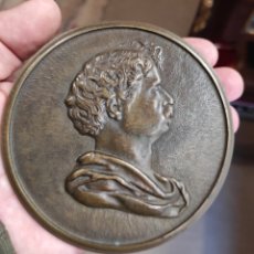 Medallas históricas: ANTIGUA MEDALLA DE BRONCE CABALLERO DE PERFIL - VICENTE RÍOS ENRIQUE - BURRIANA 1842 - VALENCIA 1900. Lote 307223473