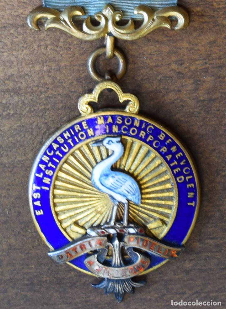 Medaglie storiche: MEDALLA MAS&Oacute;NICA EAST LANCASHIRE MASONIC BENEVOLENT...