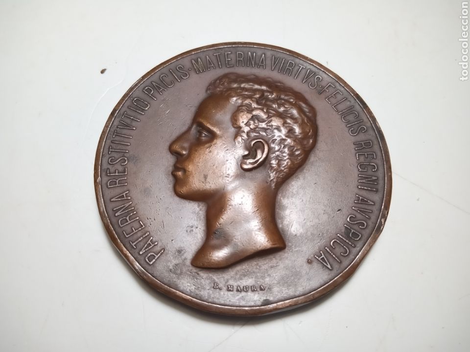 Medaglie storiche: Medalla conmemorativa. Proclamacion Alfonso XIII. 1902